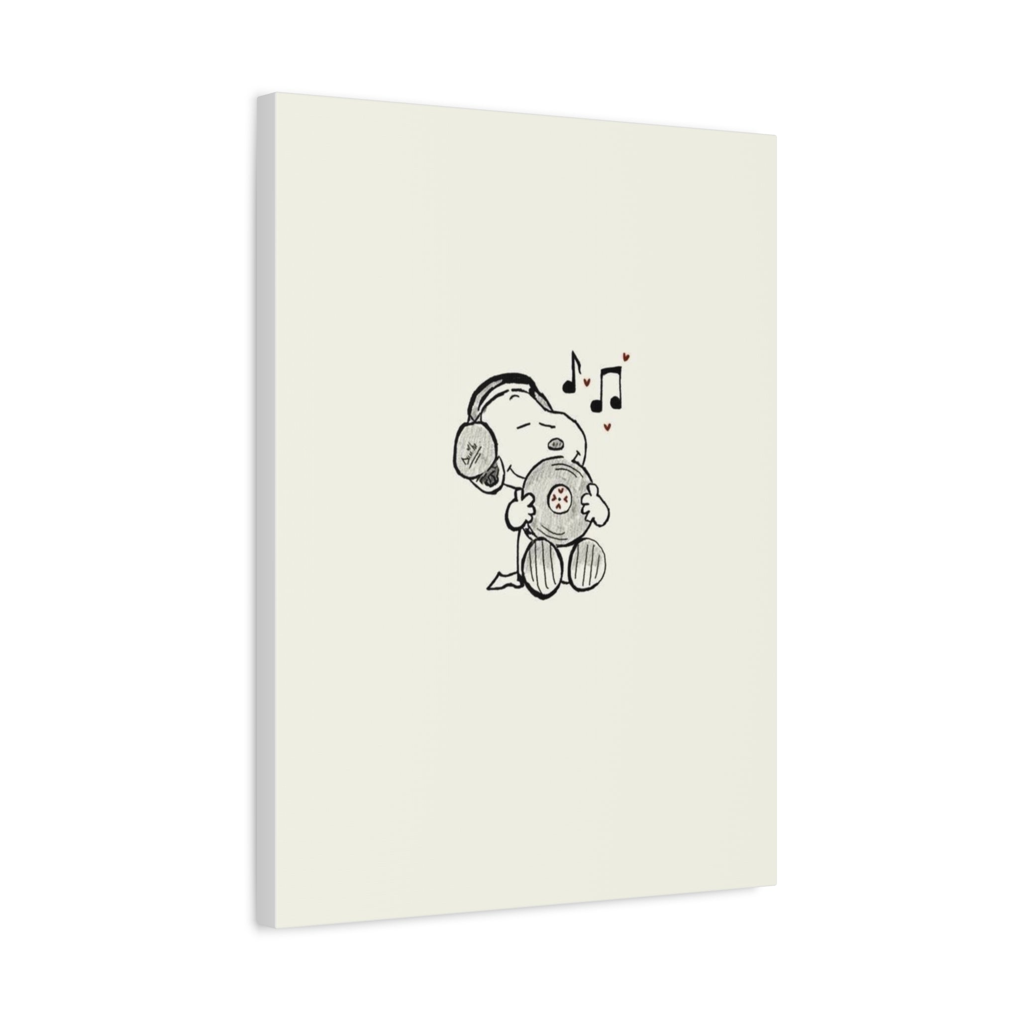 Sleeping Dog Headphones Canvas