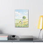 Snoopy and Woodstock Meadow Canvas