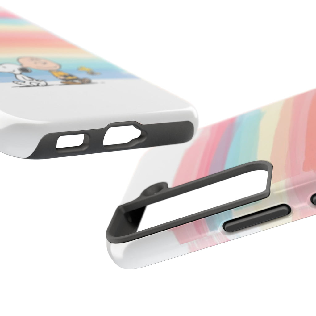 Rainbow Stripe Snoopy Phone Case