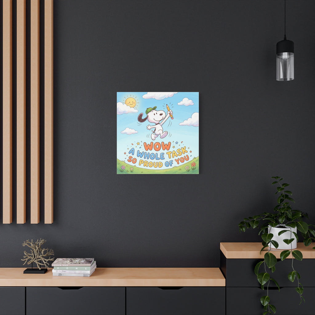 Whole Task Proud Canvas