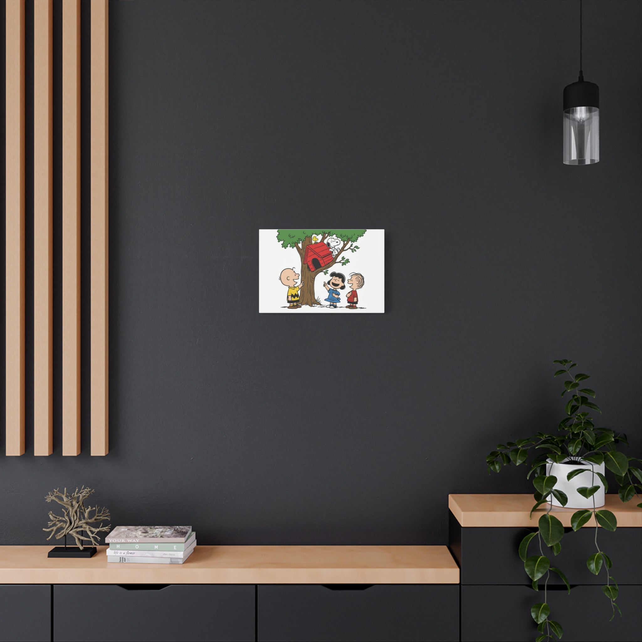 Peanuts Snoopy Red Doghouse Canvas