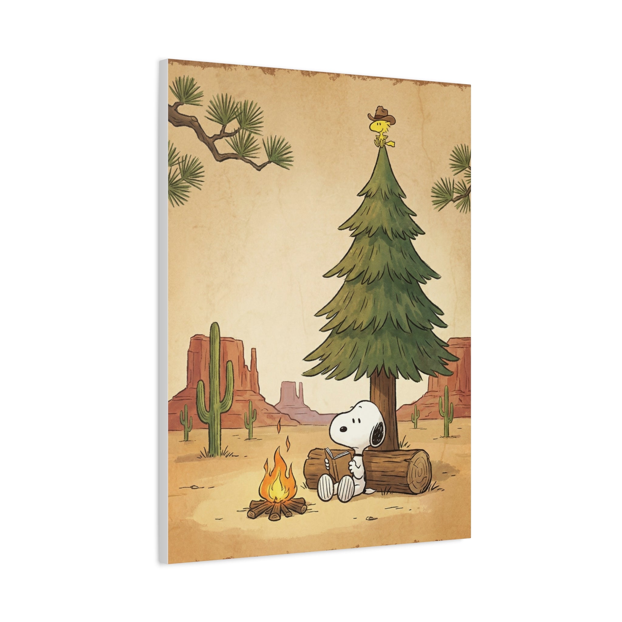 Snoopy Campfire Canvas