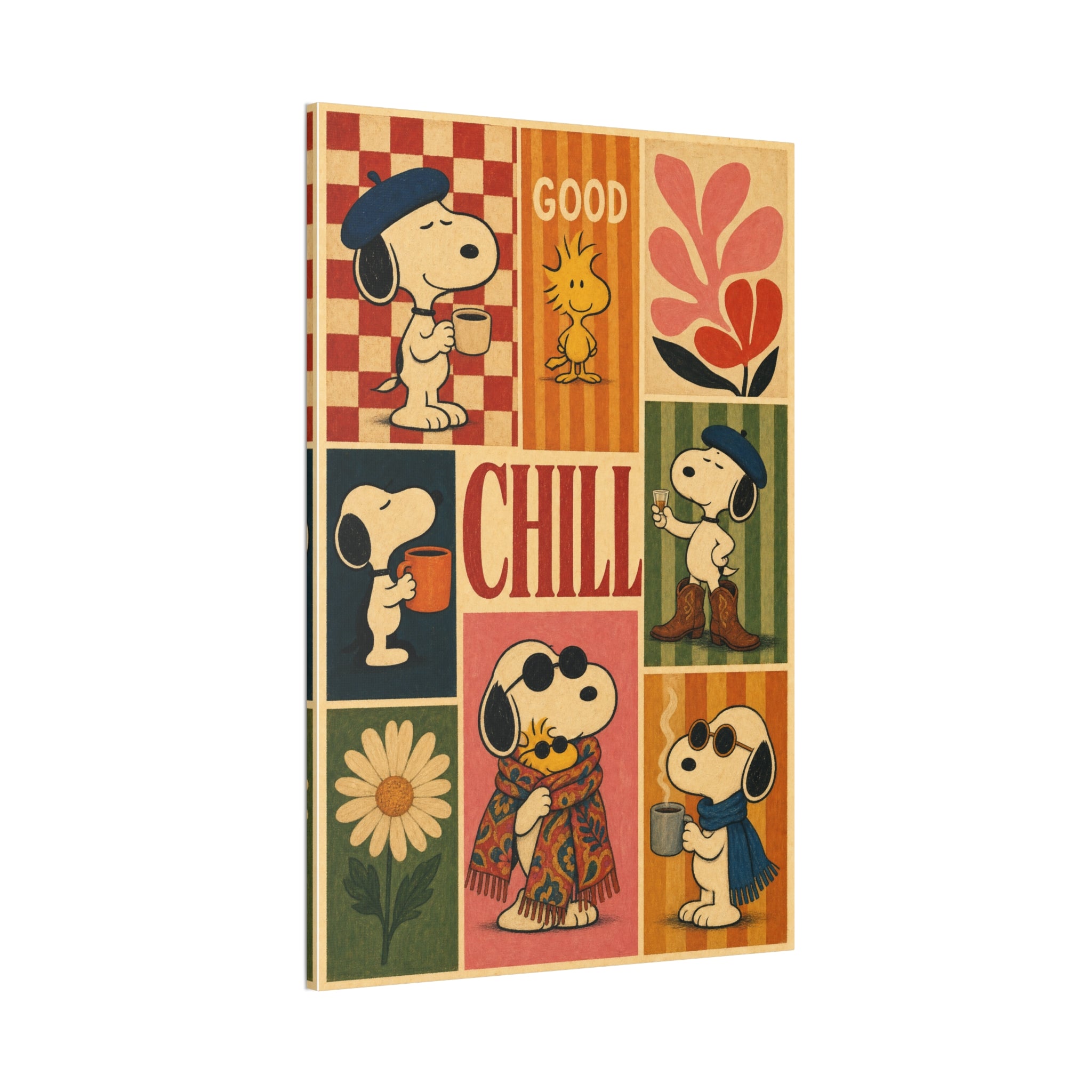 Vintage Snoopy Collage Canvas