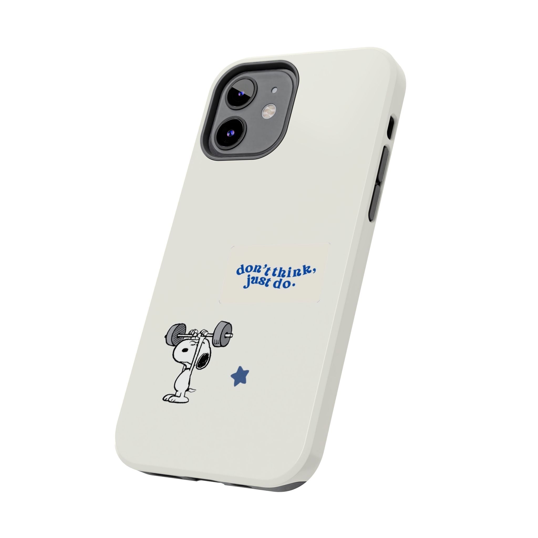 Snoopy Weightlifting Phone Case