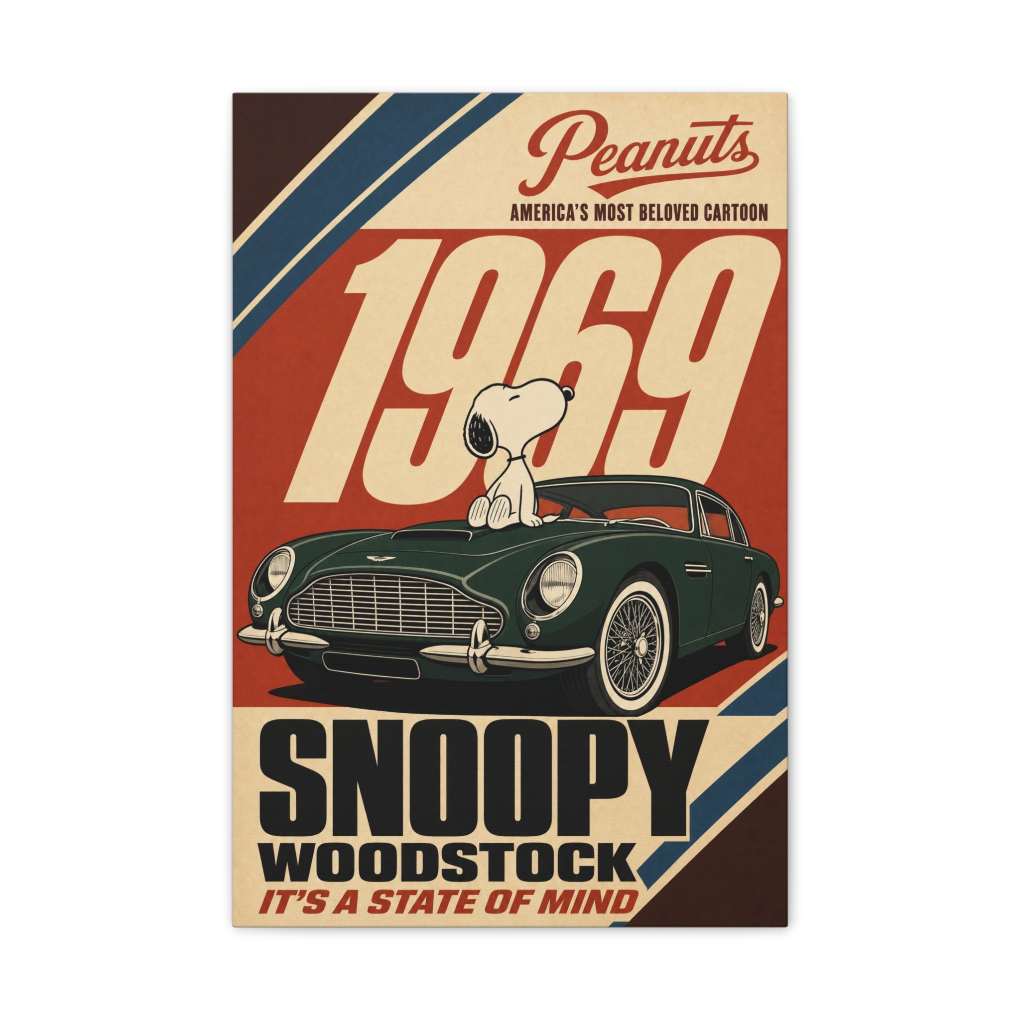 Woodstock 1969 Poster Canvas