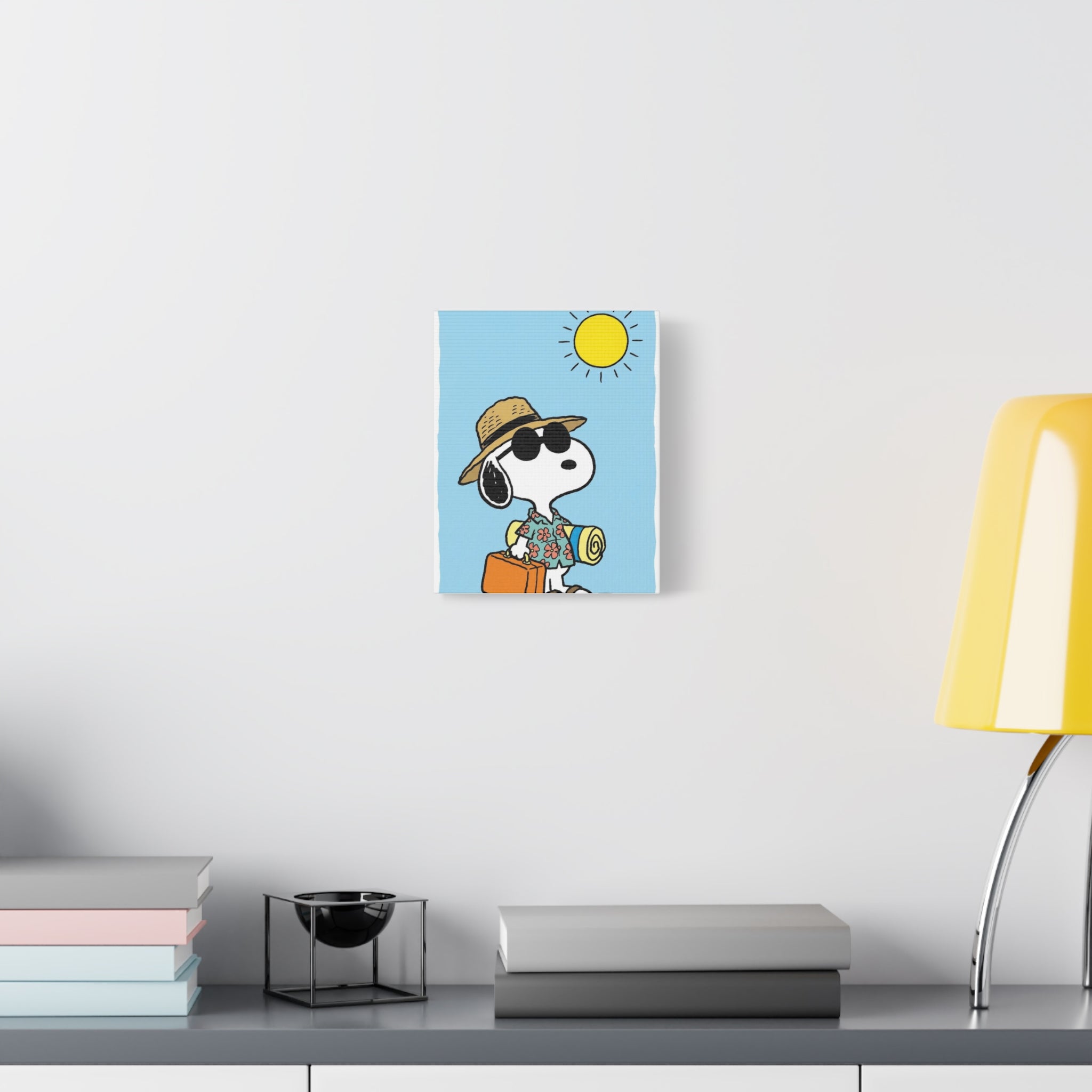 Snoopy Beach Vacation Canvas