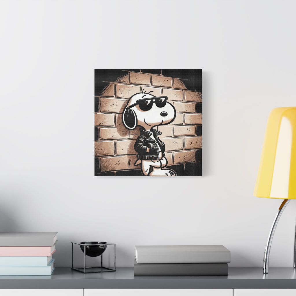 Cool Sunglasses Dog Canvas