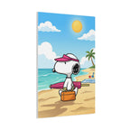 Snoopy Beach Day Canvas