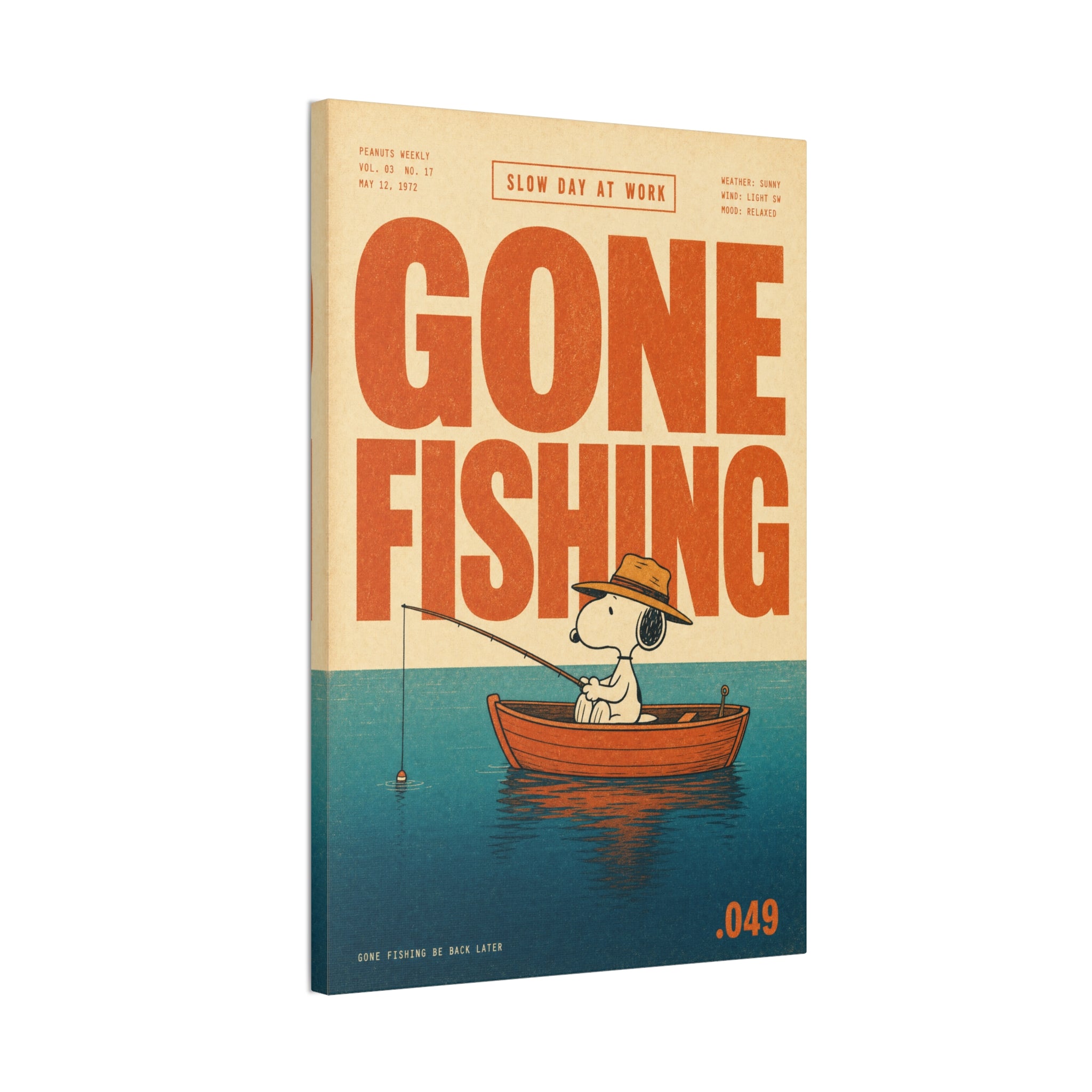 Gone Fishing Canvas