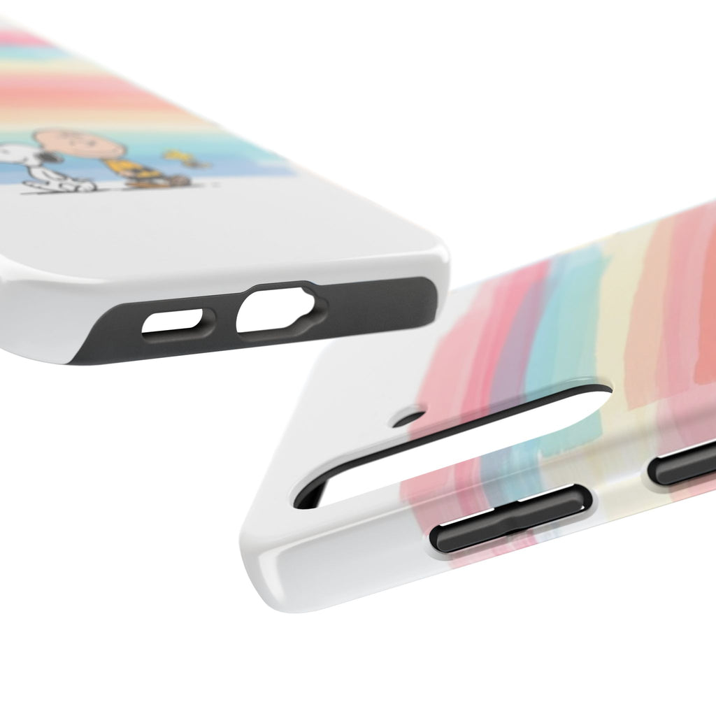 Rainbow Stripe Snoopy Phone Case