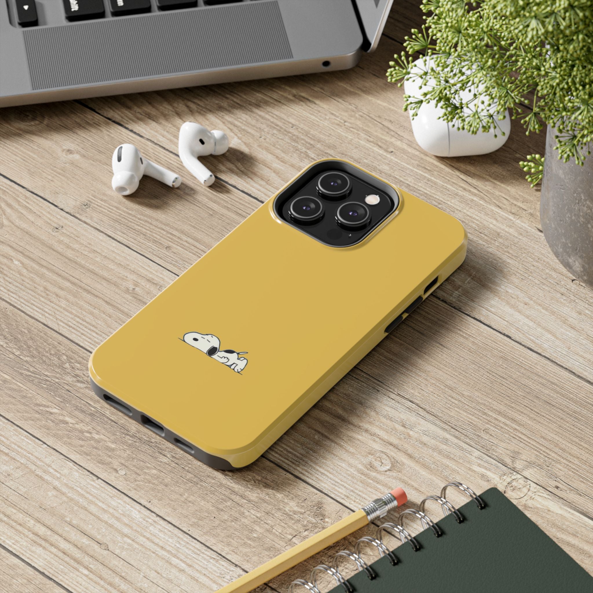 Sleeping Snoopy Yellow Phone Case