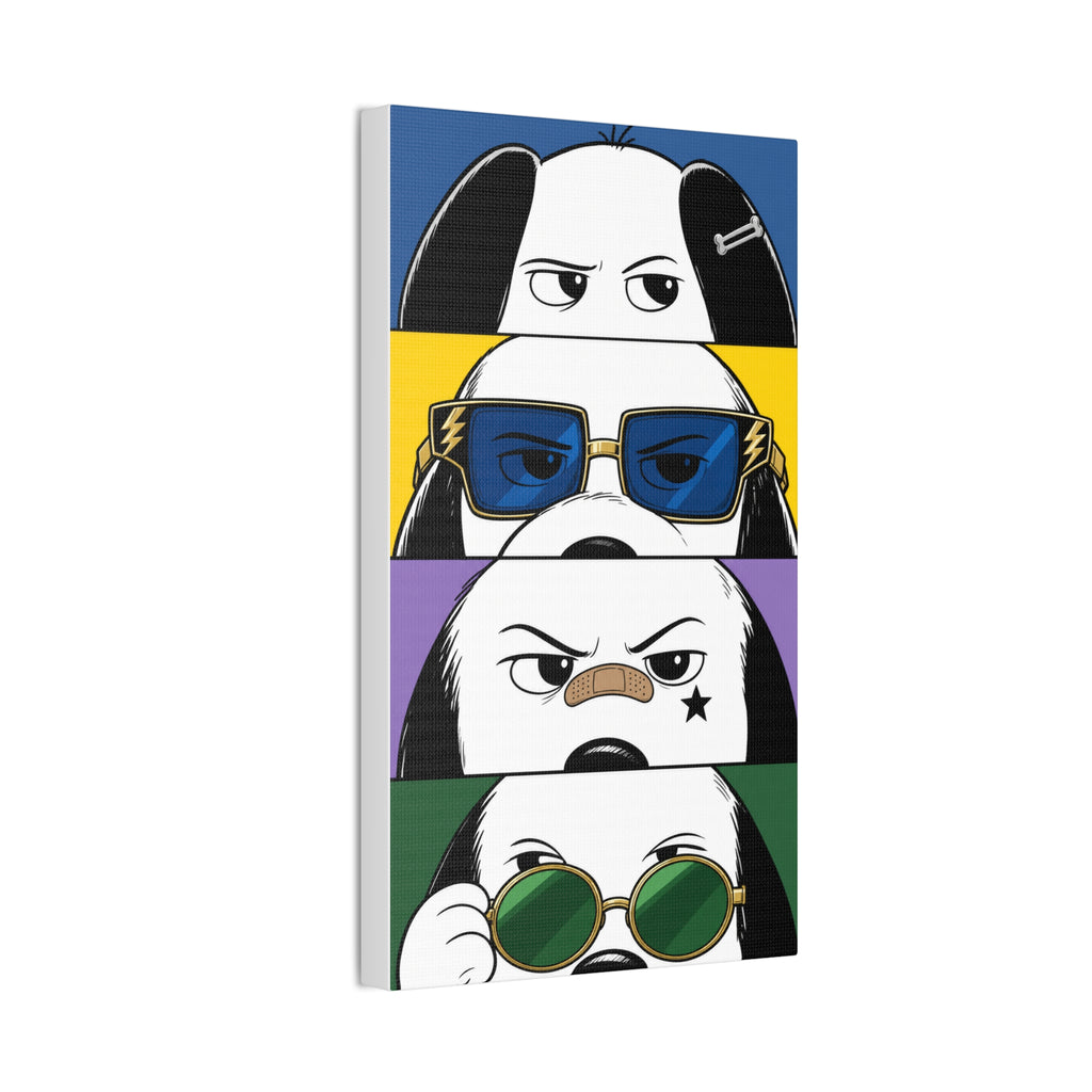 Dog Faces Pop Canvas