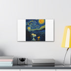 Snoopy Paris Autumn Canvas