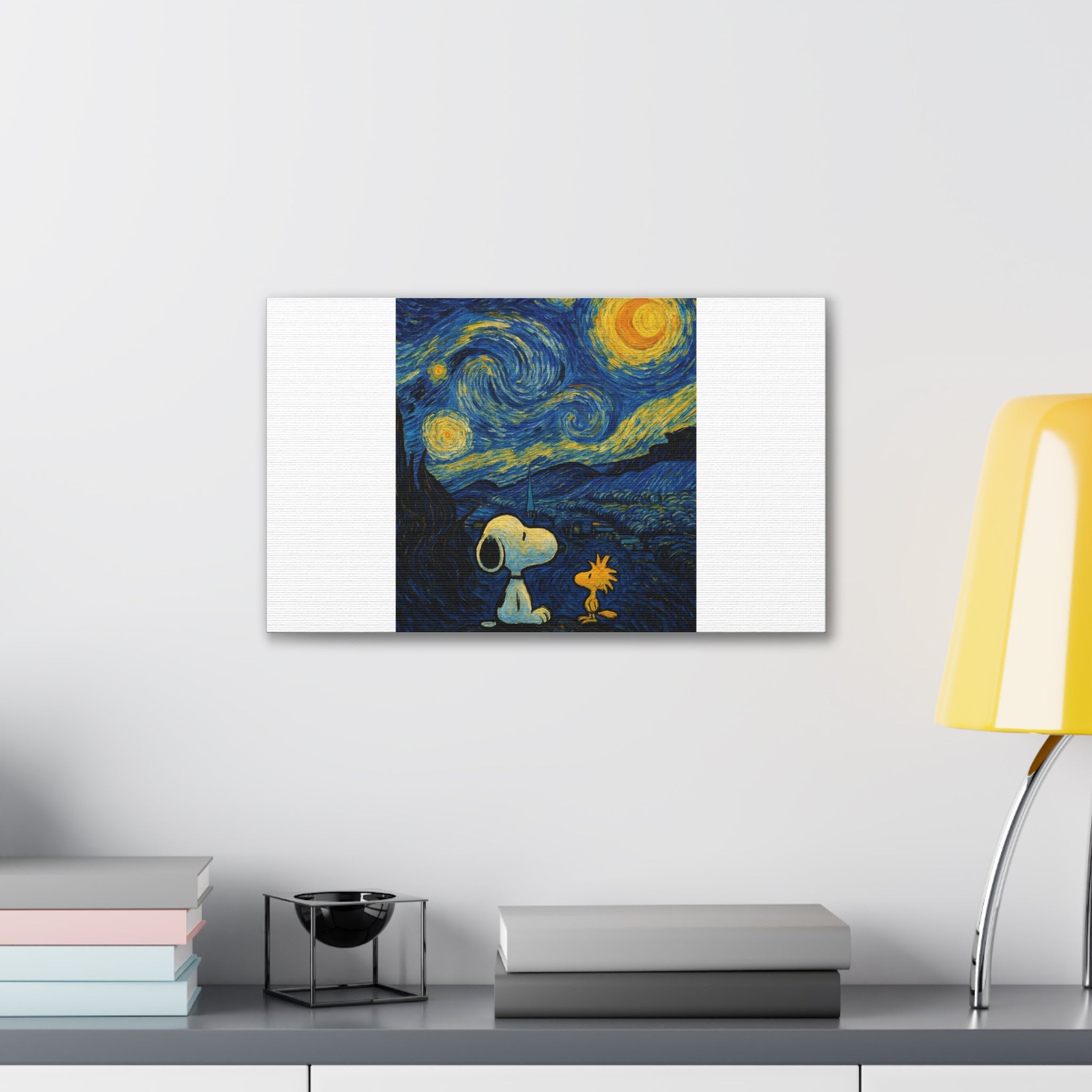 Snoopy Paris Autumn Canvas