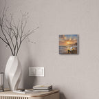 Snoopy Sunset on Pier Canvas