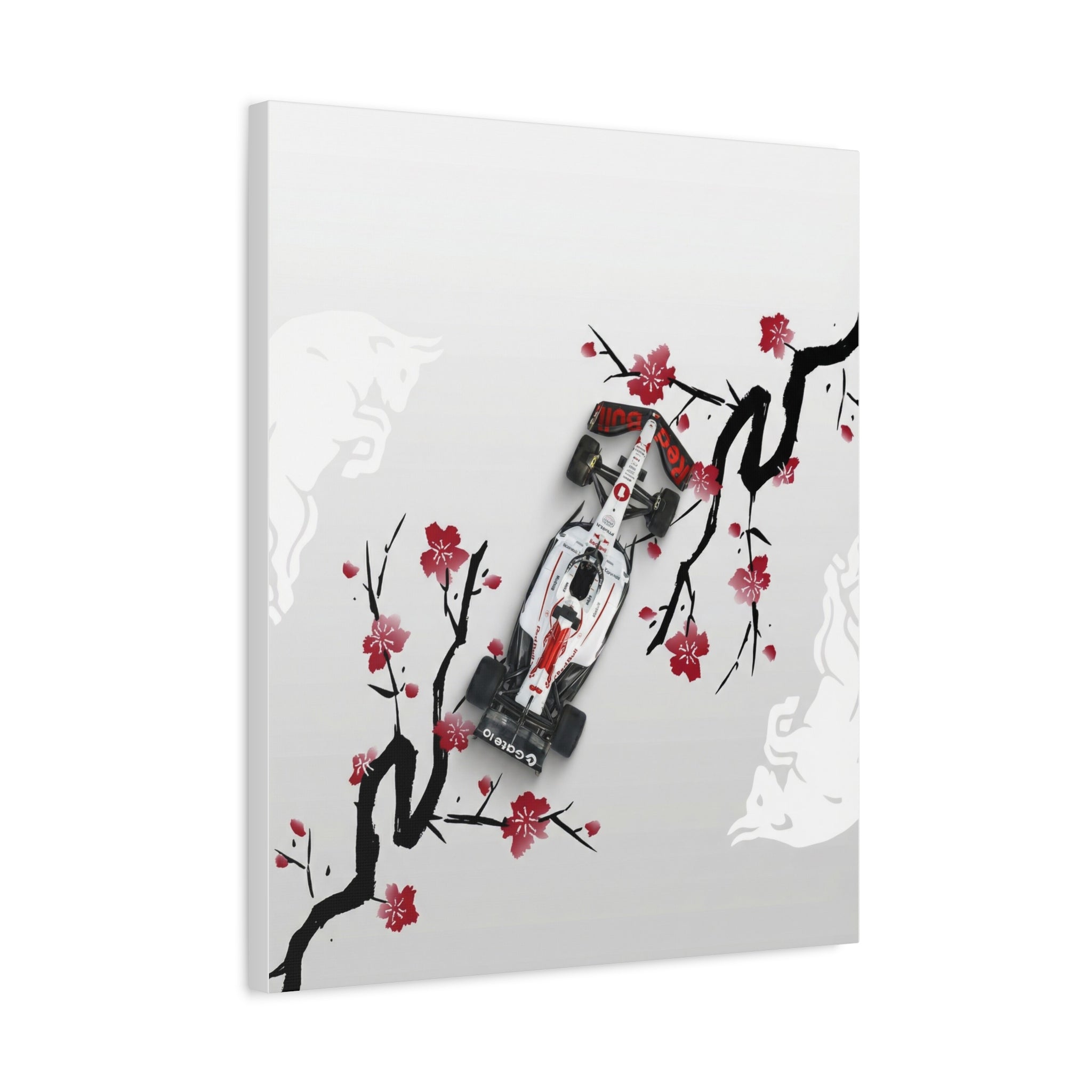 Racing Car Blossom Canvas