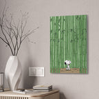 Snoopy in Bamboo Forest Canvas