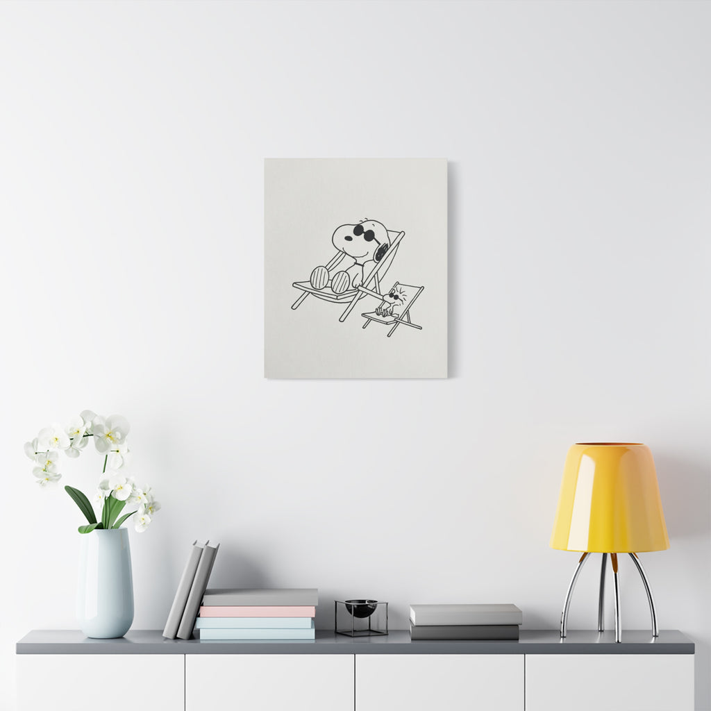 Relaxing Dog Lounge Canvas