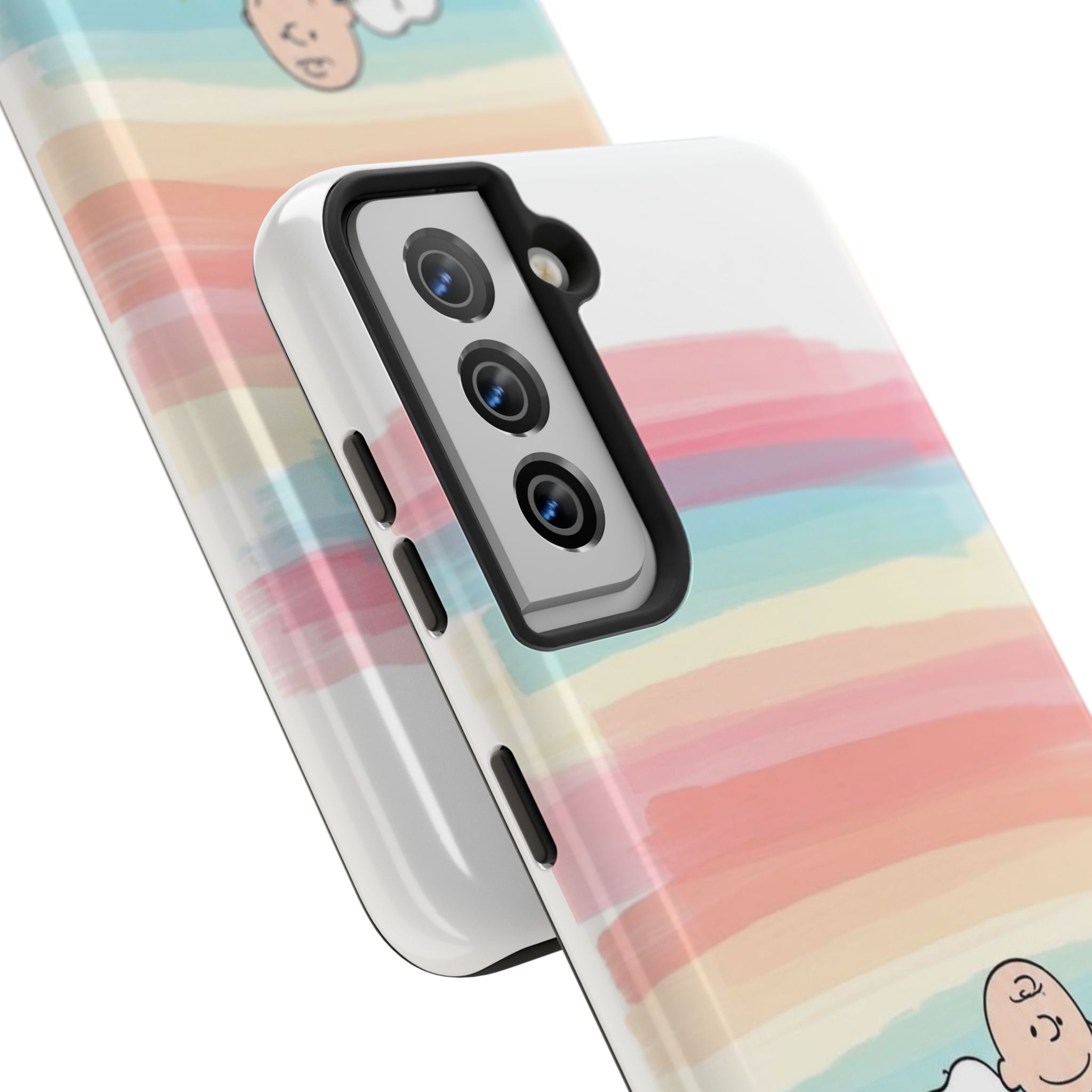Pastel Stripe Peanuts Phone Case