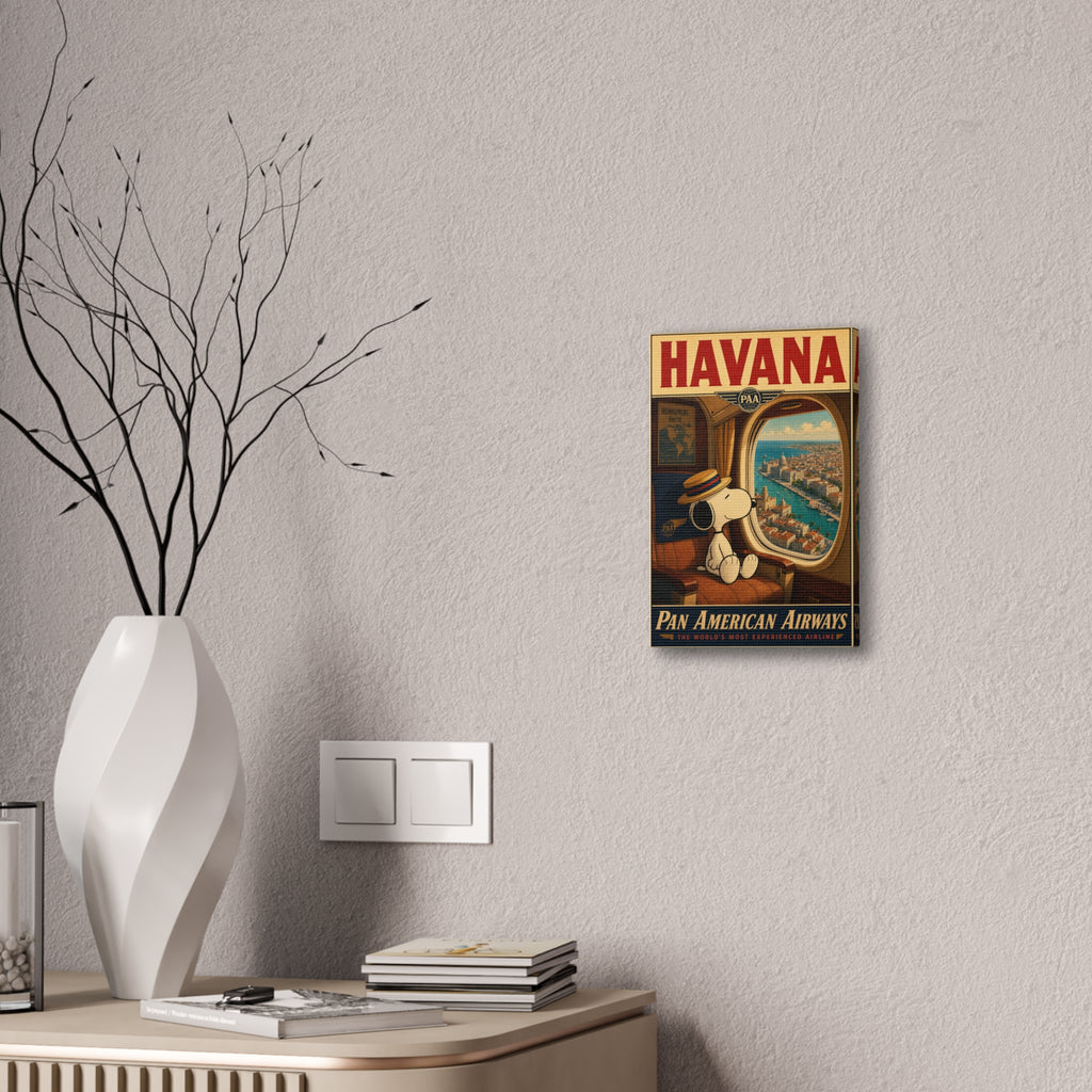 Snoopy Havana Poster Canvas