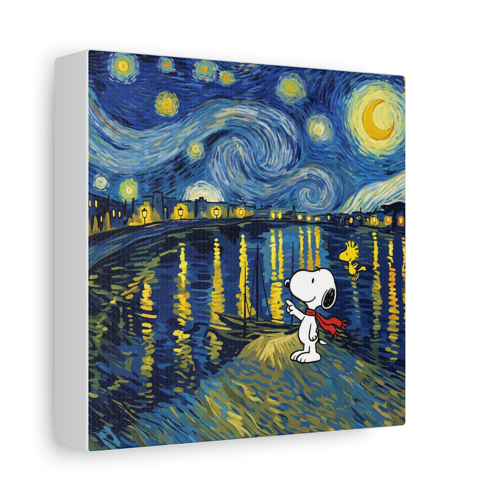 Starry Night Snoopy Canvas