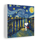 Starry Night Snoopy Canvas