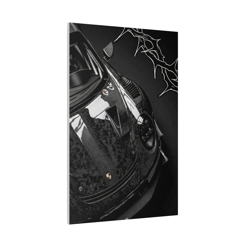 Black Sports Car Canvas