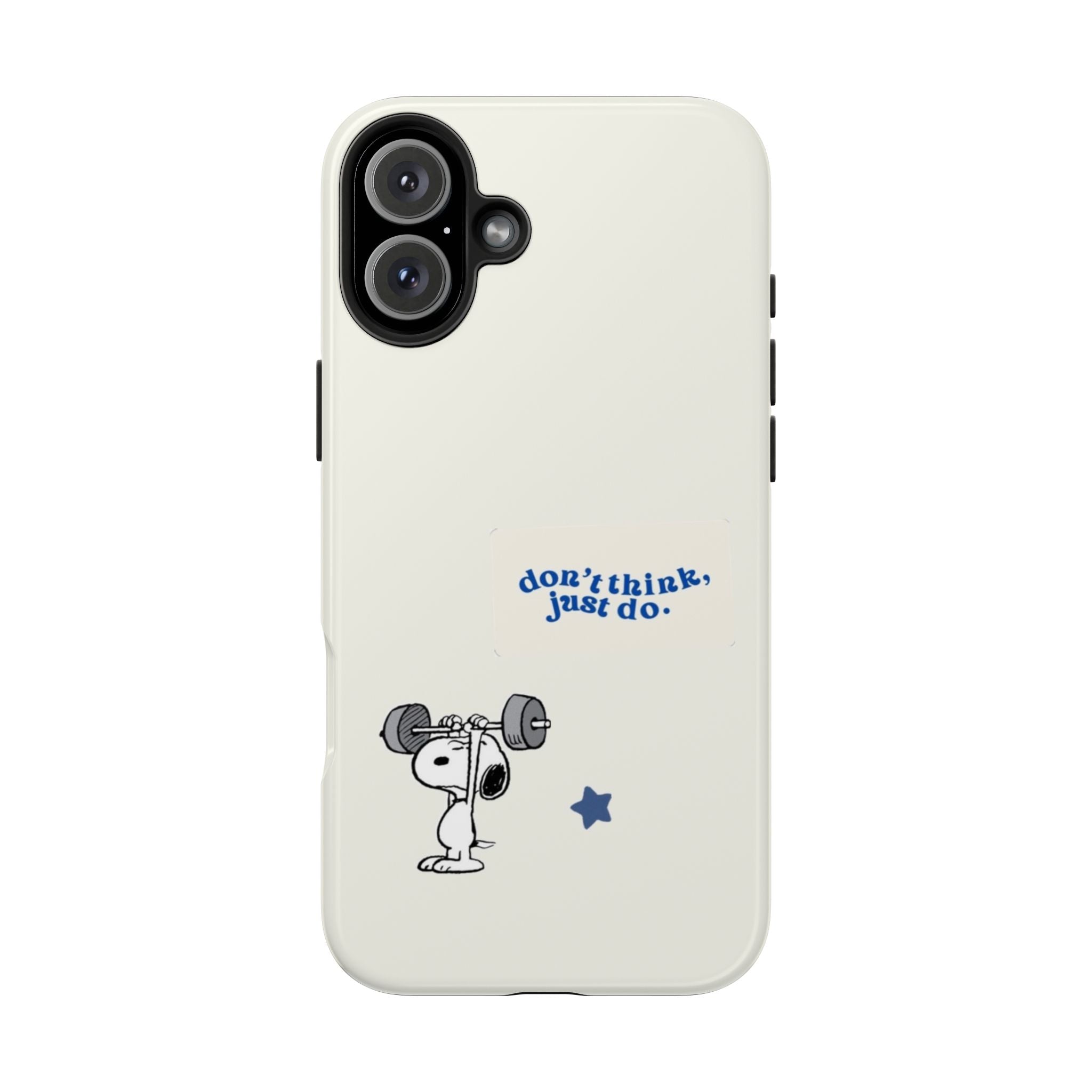 Snoopy Weightlifting Phone Case