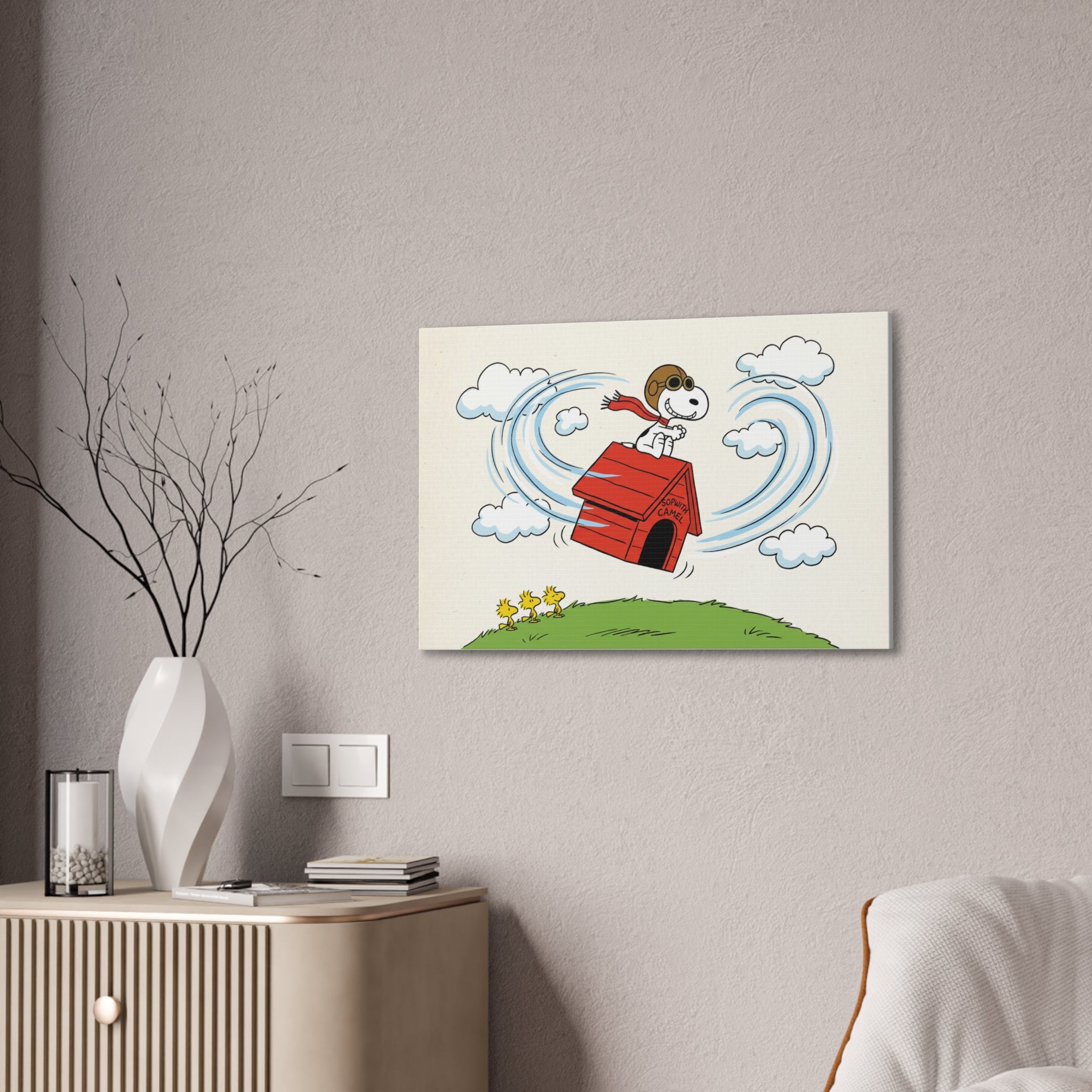 Flying Beagle Canvas