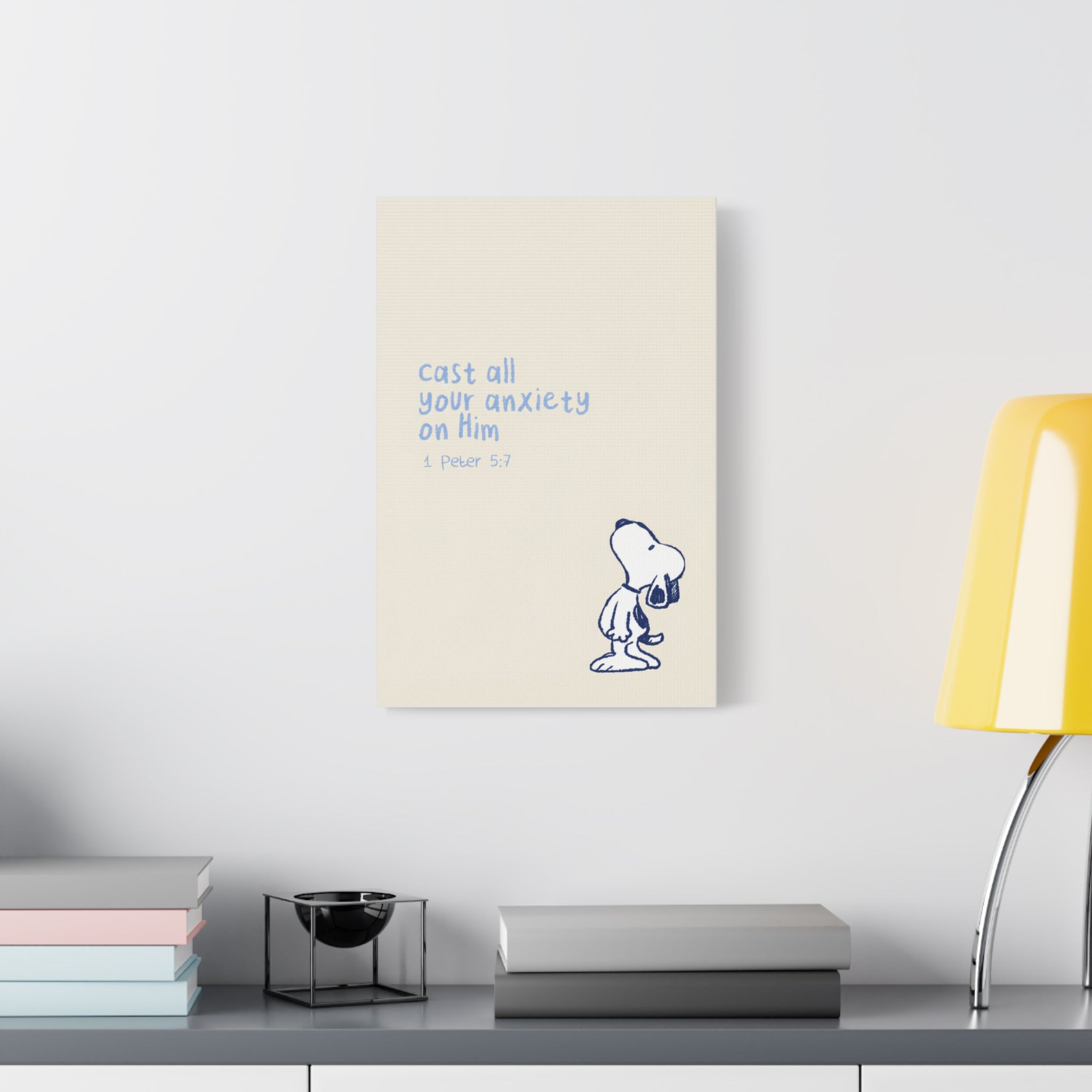 Cast Your Anxiety Canvas