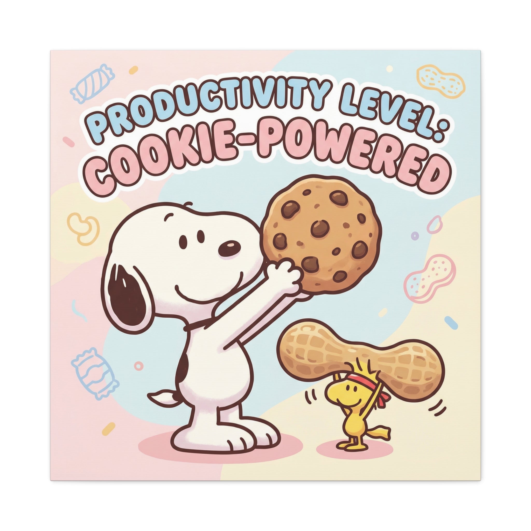 Cookie Powered Snoopy Canvas