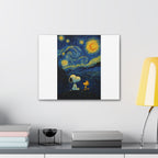 Snoopy Paris Autumn Canvas