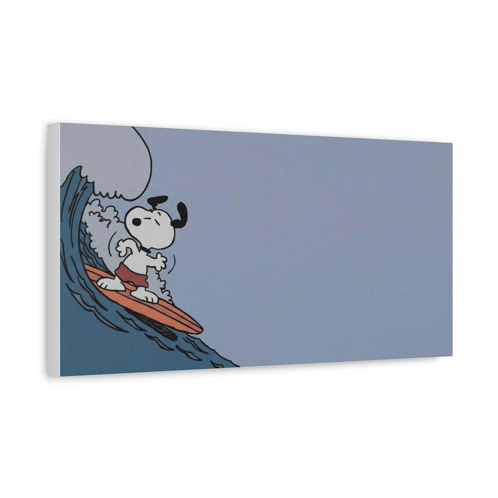 Surfing Dog Canvas