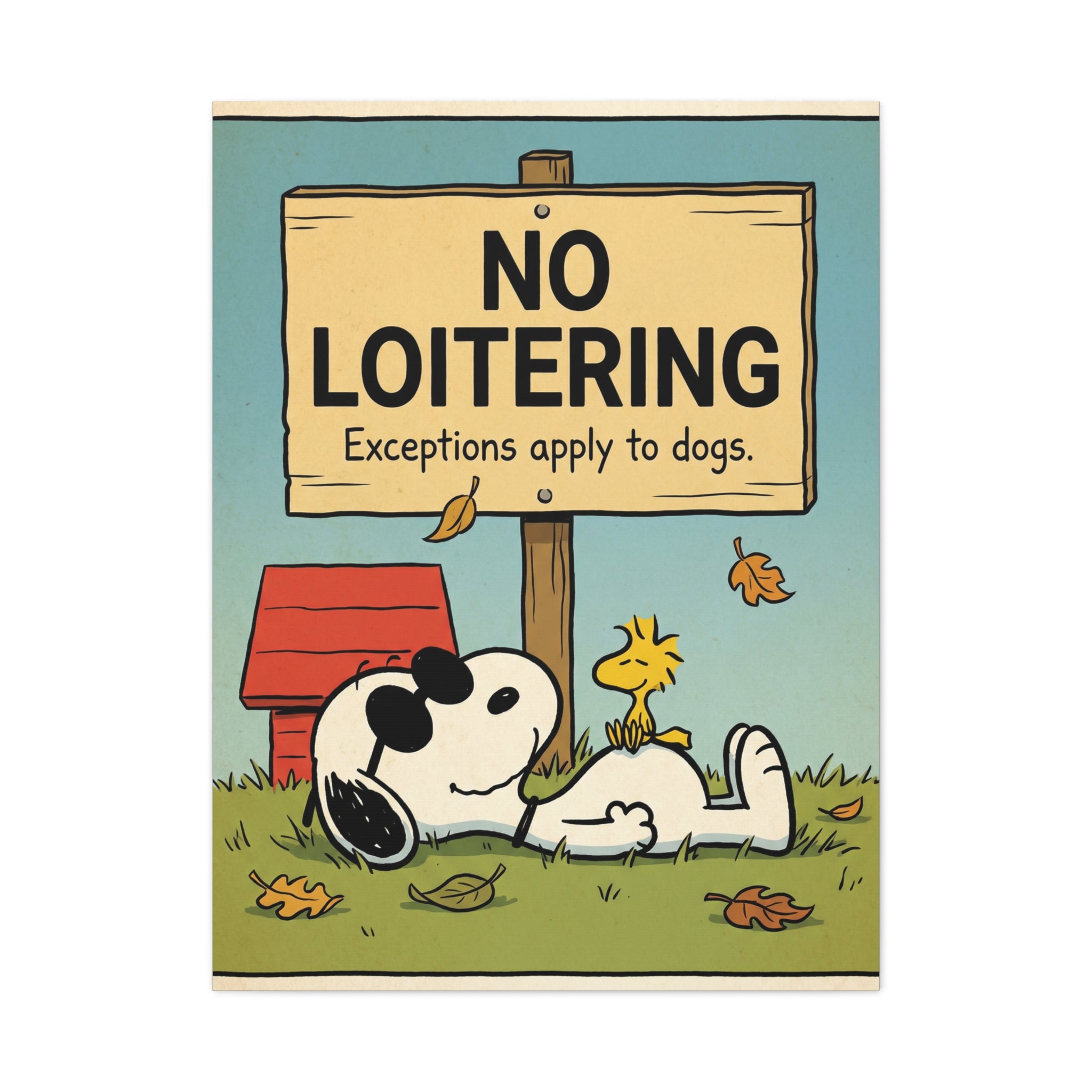 No Loitering Canvas