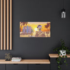 Surfing Snoopy Matte Canvas