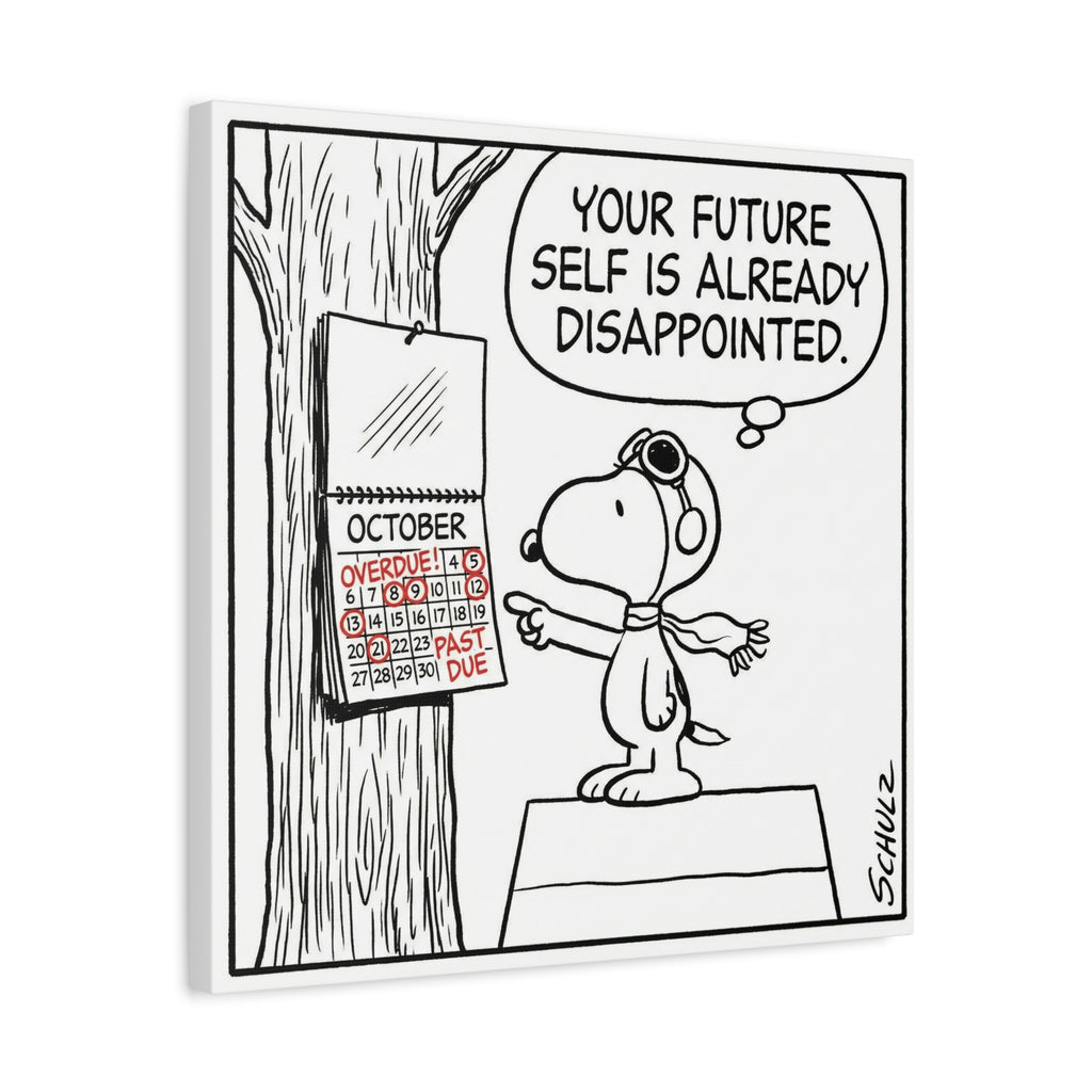 Future Self Disappointed Canvas