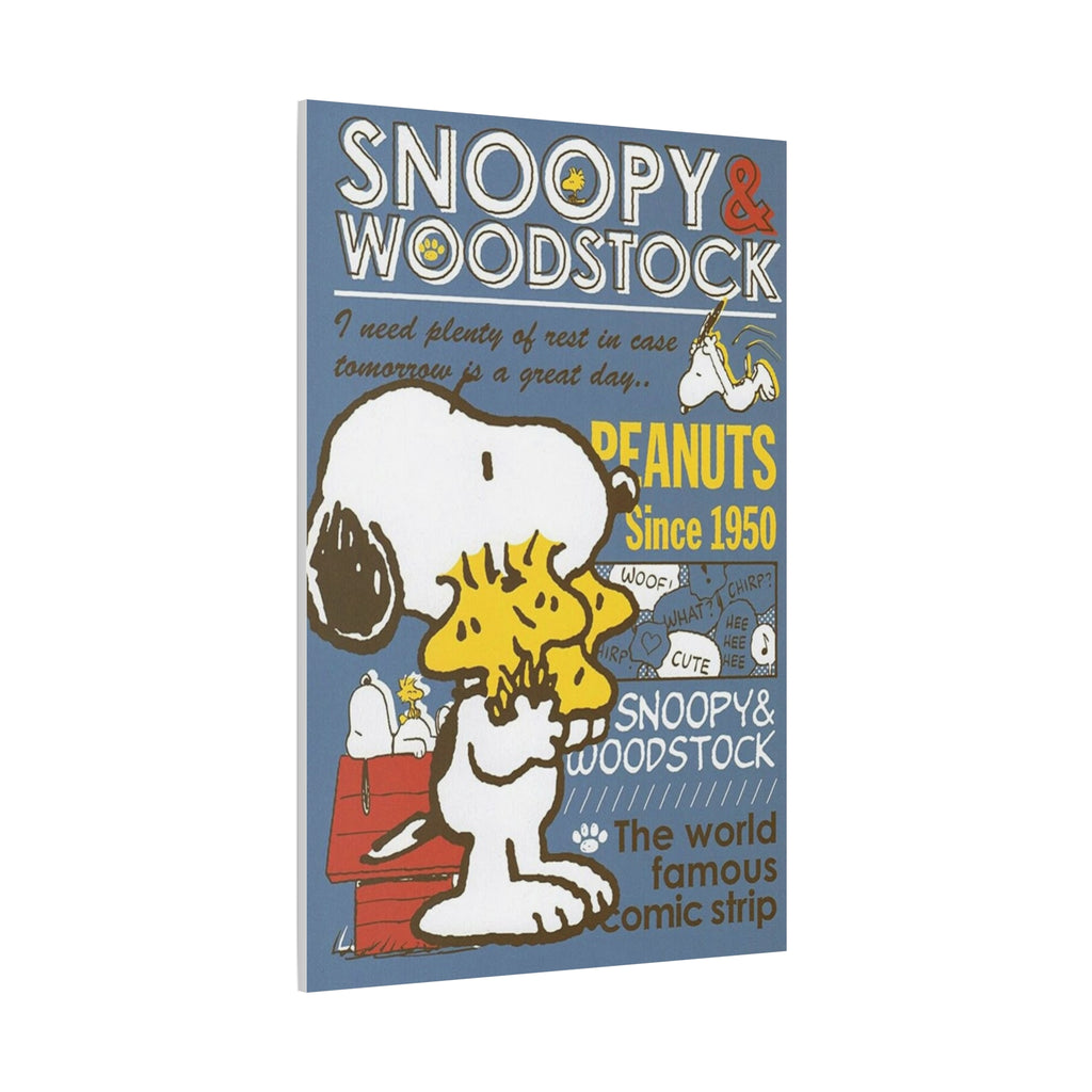 Snoopy Woodstock Poster Canvas