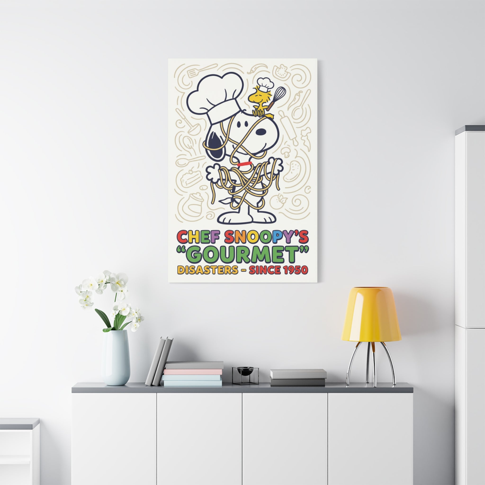 Chef Snoopy Gourmet Canvas