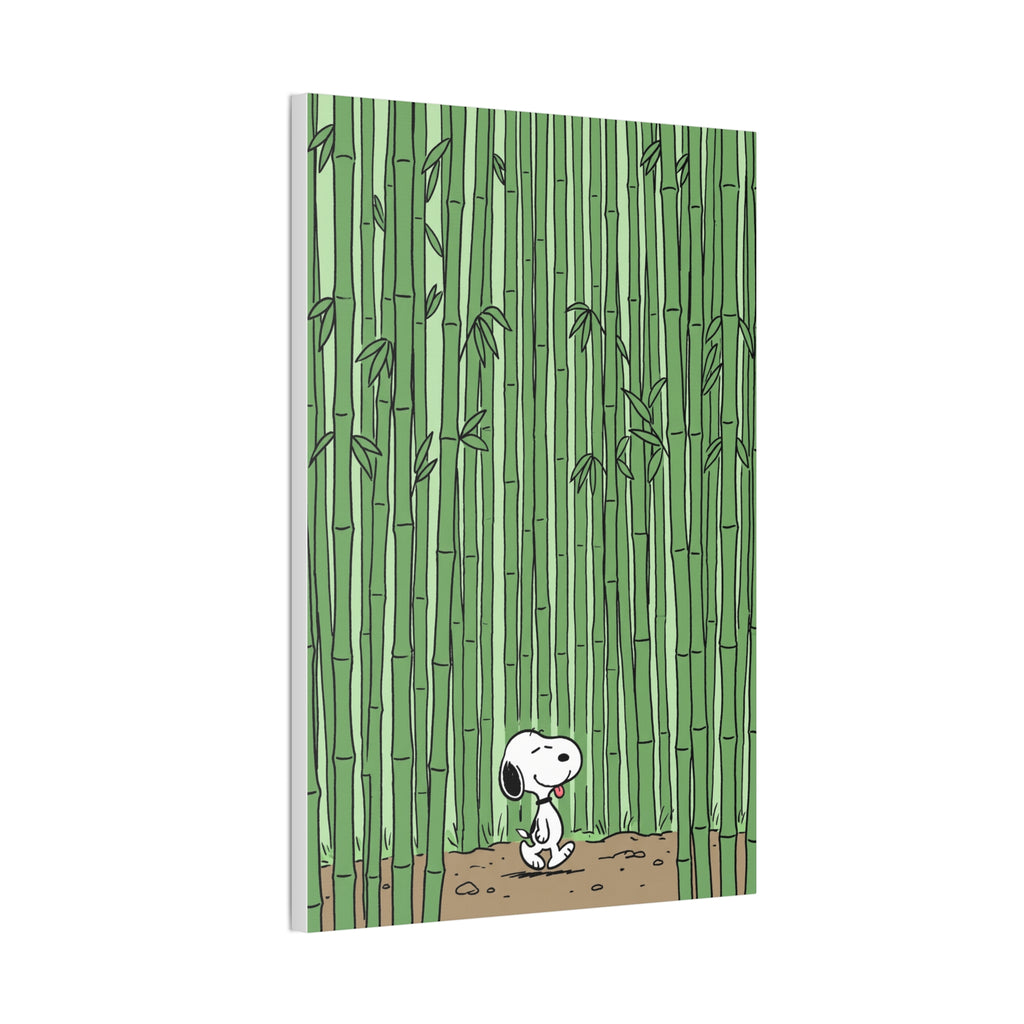 Snoopy in Bamboo Forest Canvas