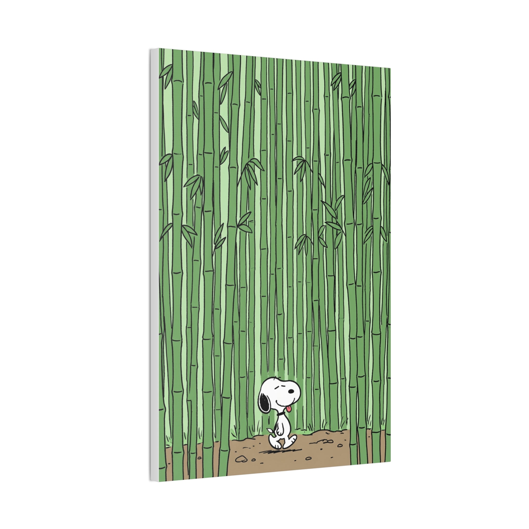 Snoopy in Bamboo Forest Canvas