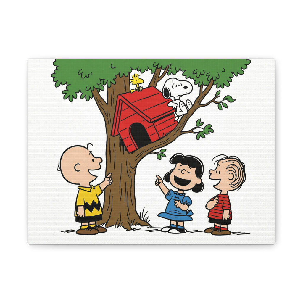 Peanuts Snoopy Red Doghouse Canvas