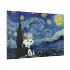 Snoopy Starry Sky Canvas