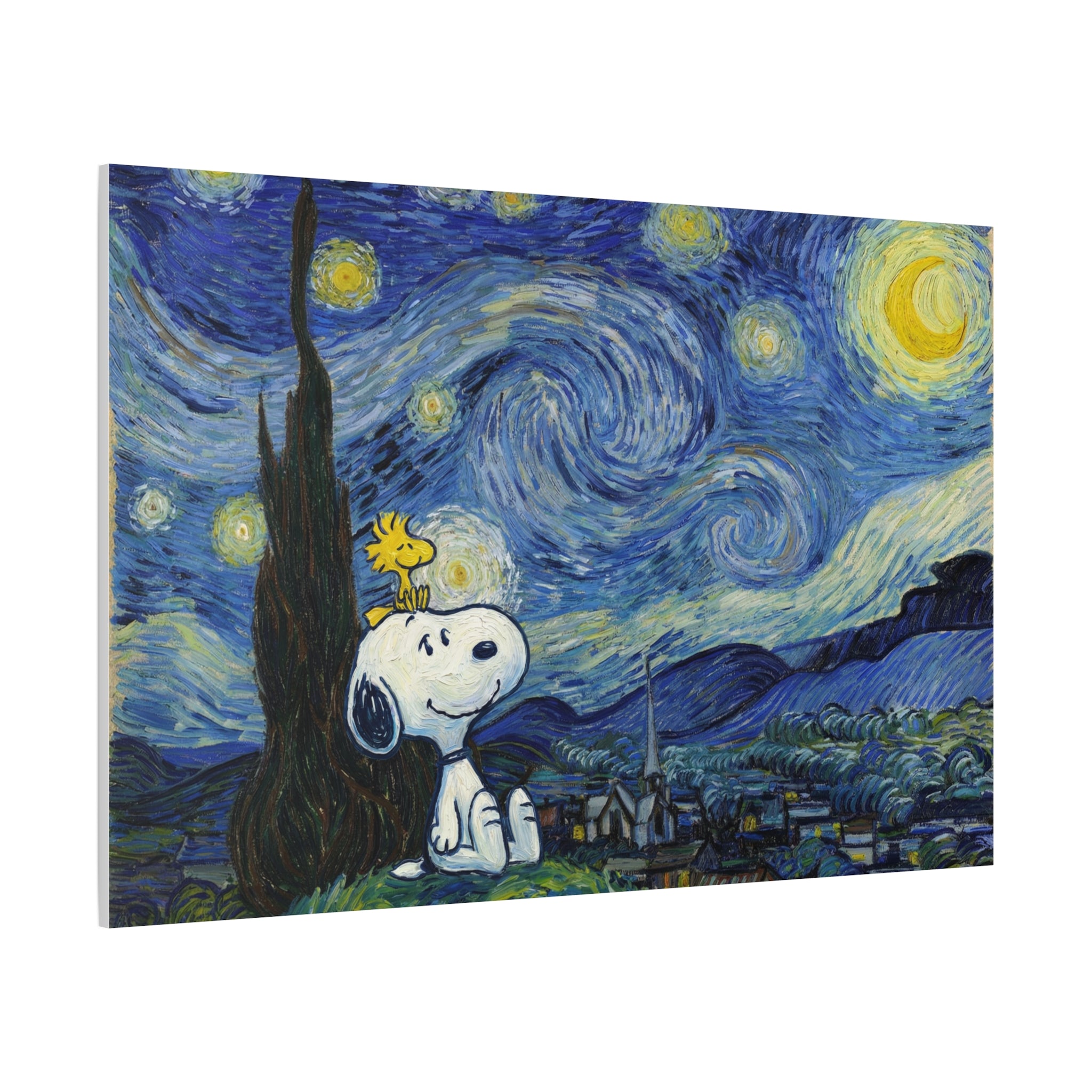 Snoopy Starry Sky Canvas
