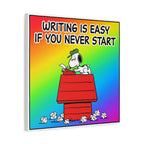 Writing Is Easy Canvas
