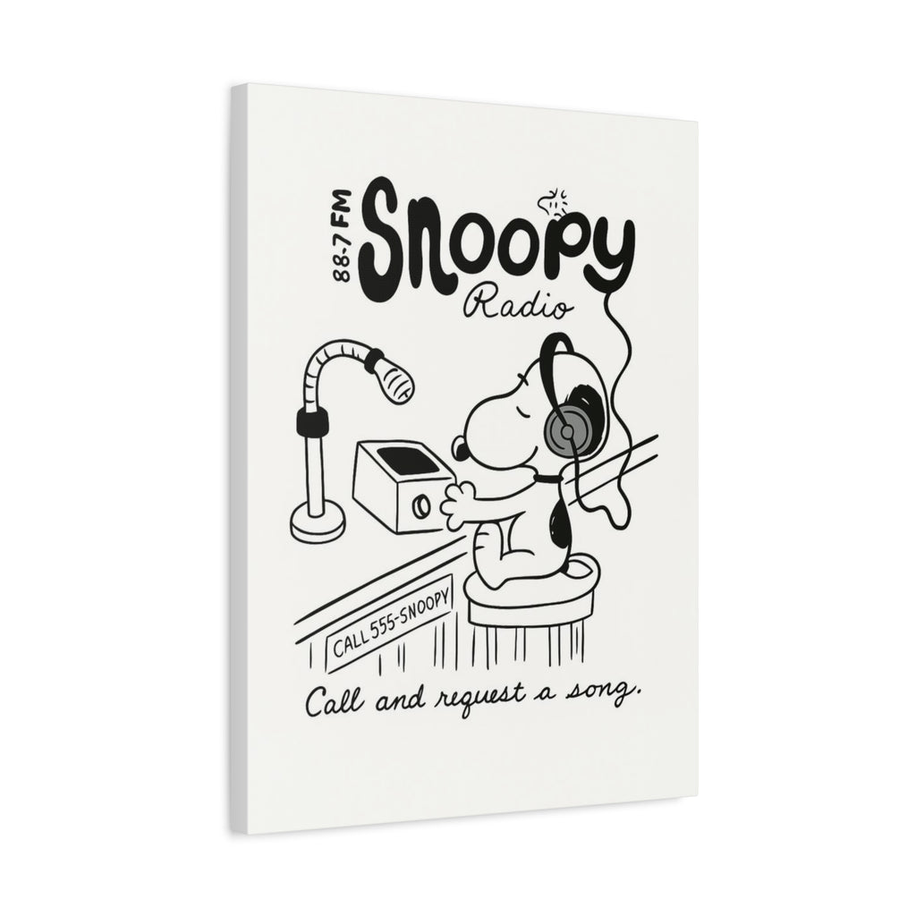 Snoopy Radio Canvas