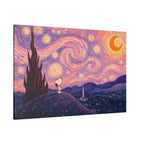 Snoopy Starry Night Canvas