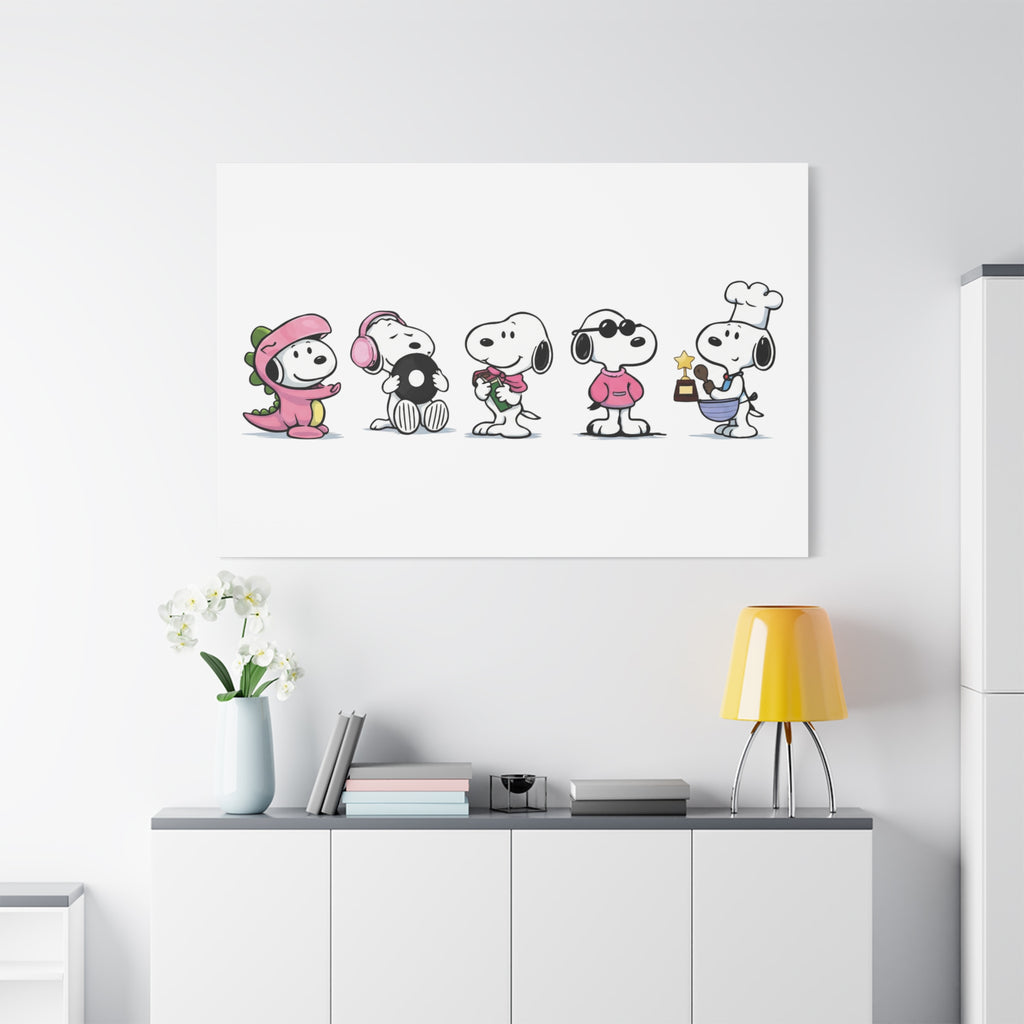 Snoopy Lineup Canvas