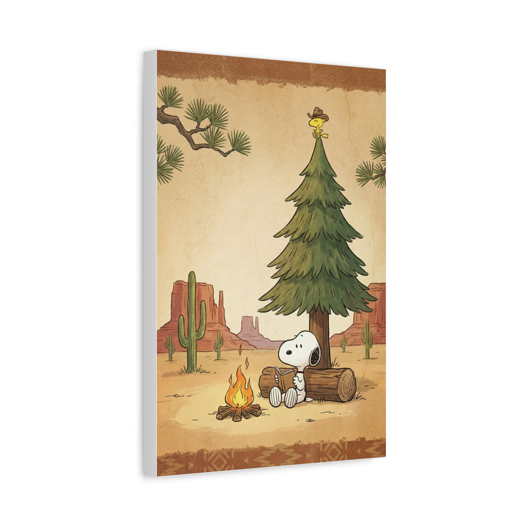 Snoopy Campfire Canvas