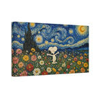 Starry Floral Field Canvas