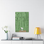 Snoopy in Bamboo Forest Canvas